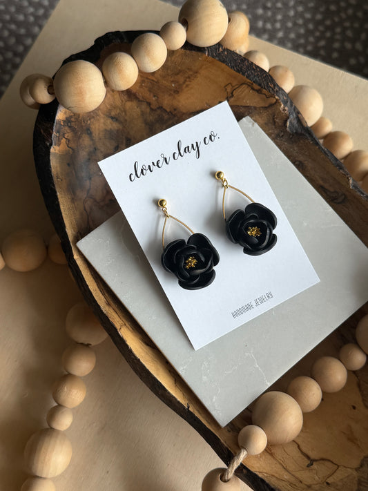 Black Full Floral