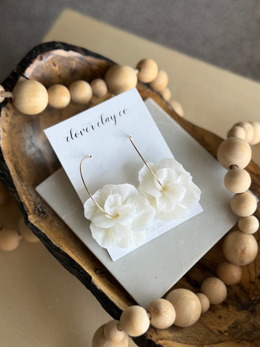 Crystal Clear Floral Hoop