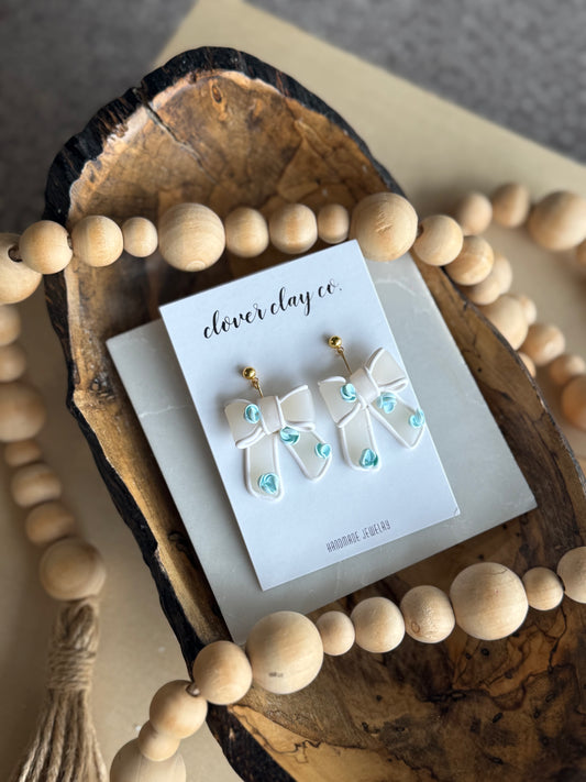 Clear Bow with Dainty Floral