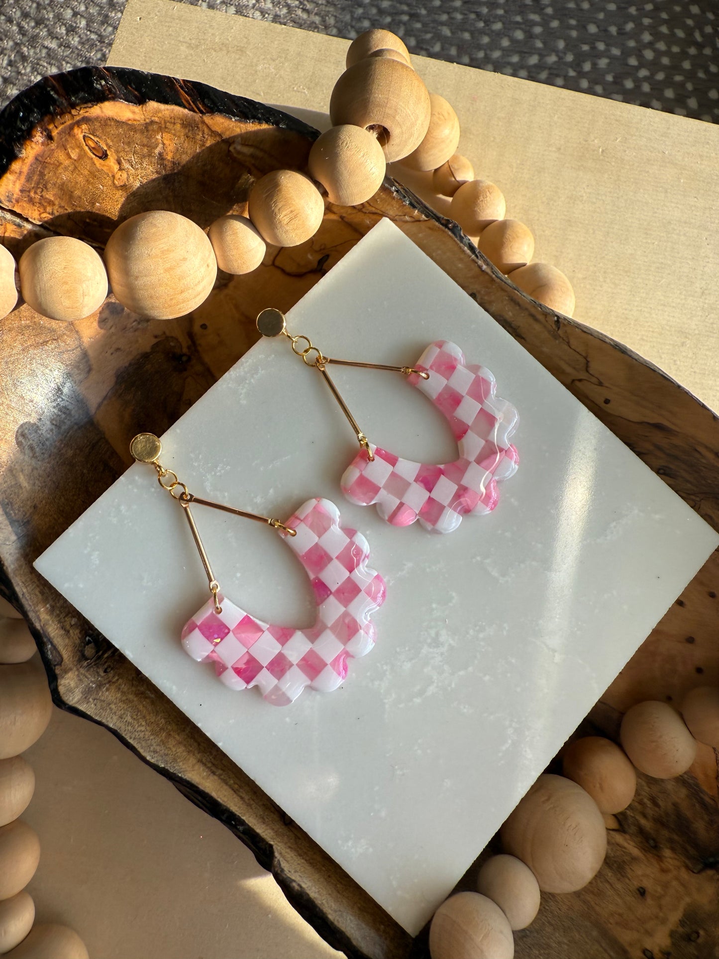 Pink Translucent Checkerboard