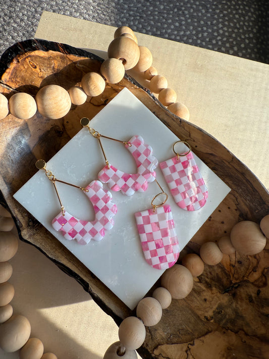 Pink Translucent Checkerboard