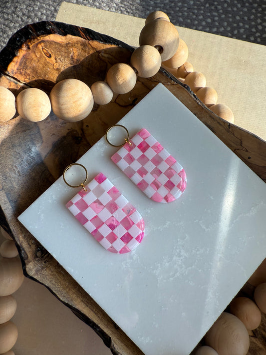 Pink Translucent Checkerboard