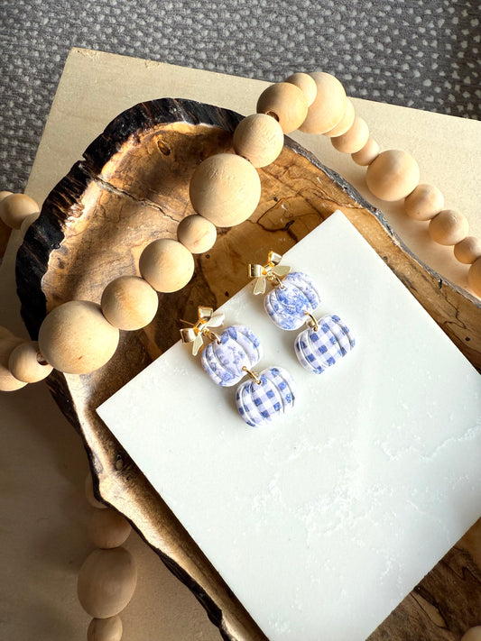 Blue Gingham Fall