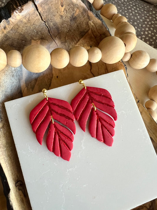 Red Foil Feathers