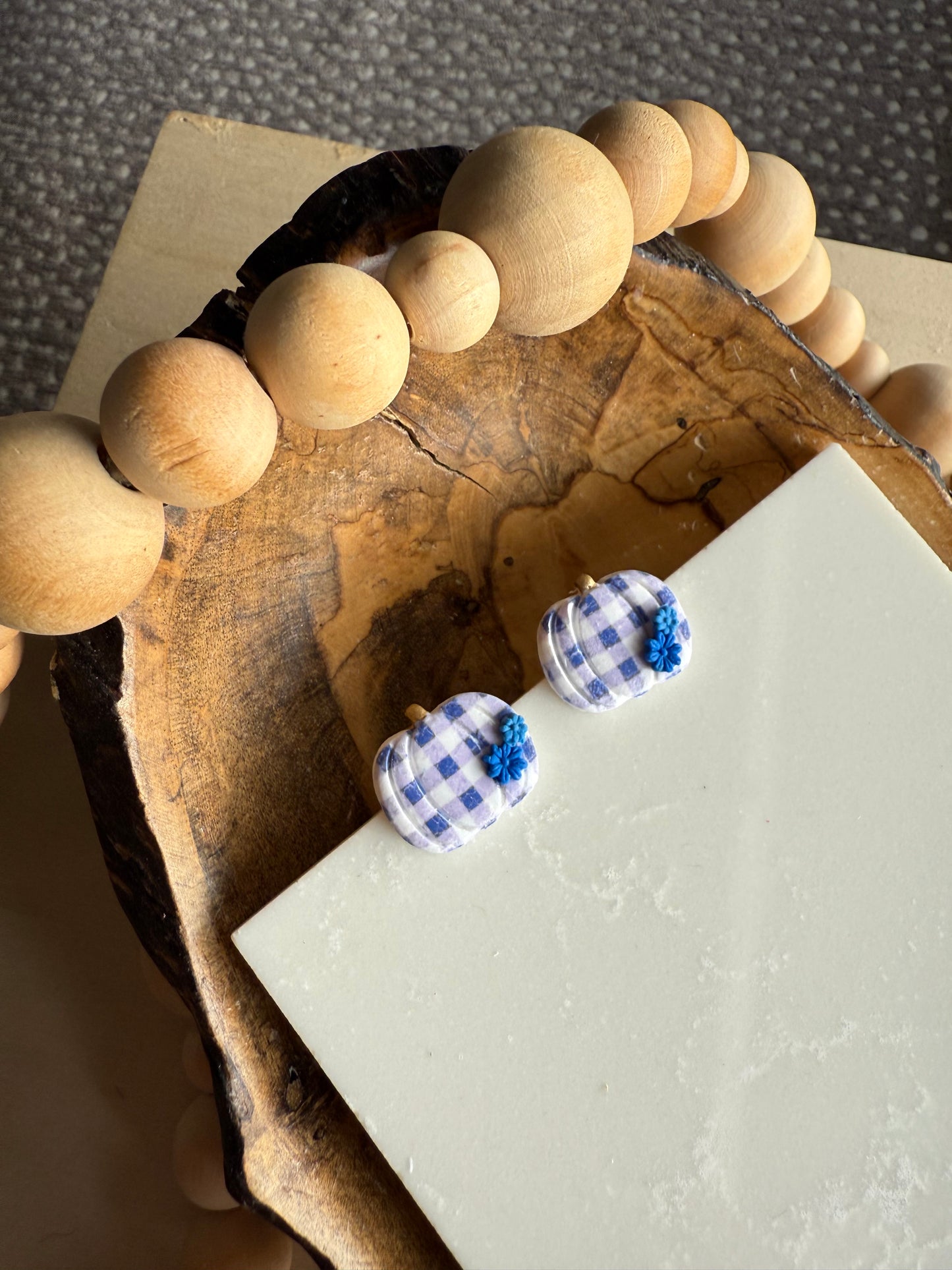 Blue Gingham Fall