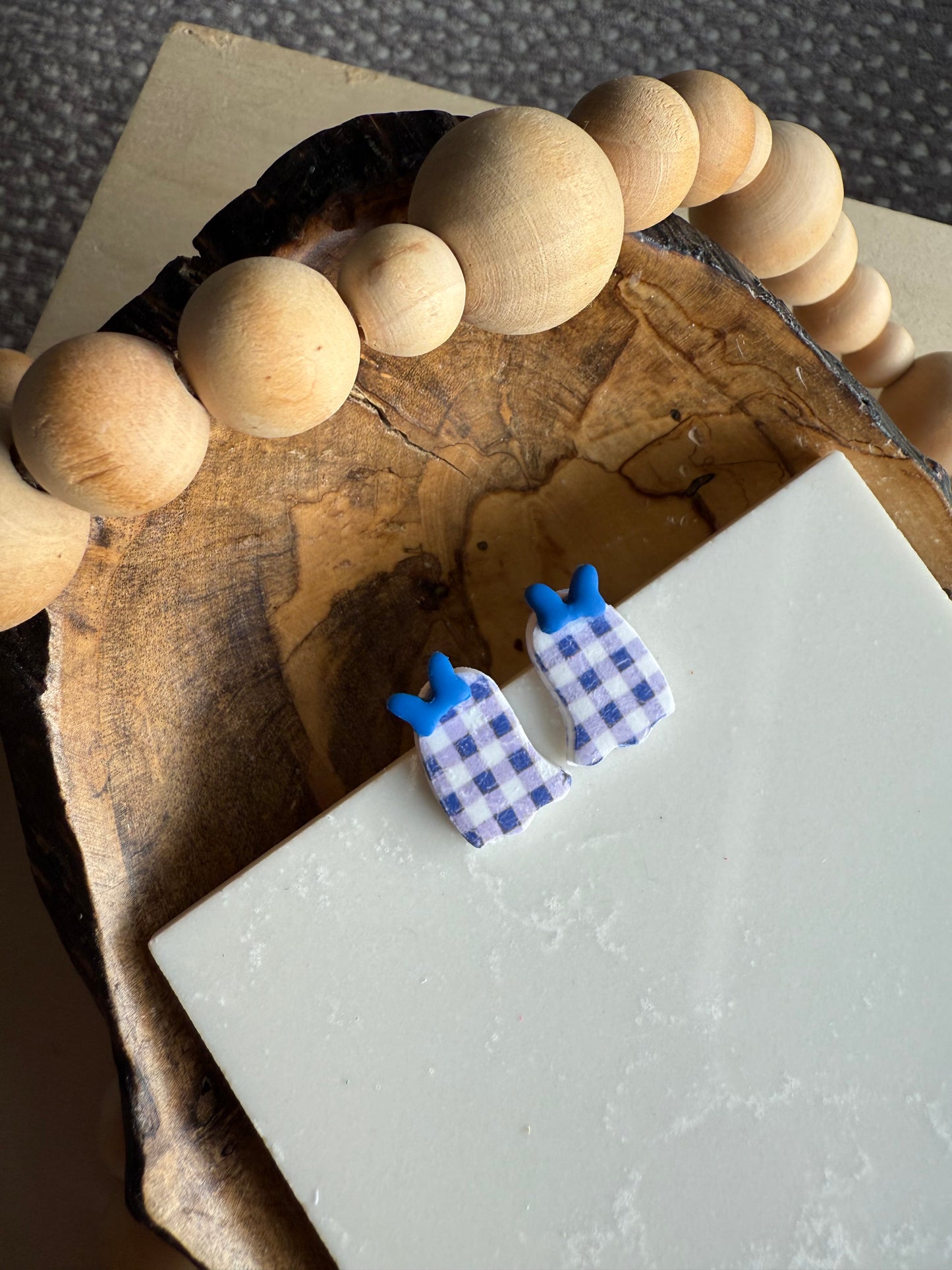Blue Gingham Fall