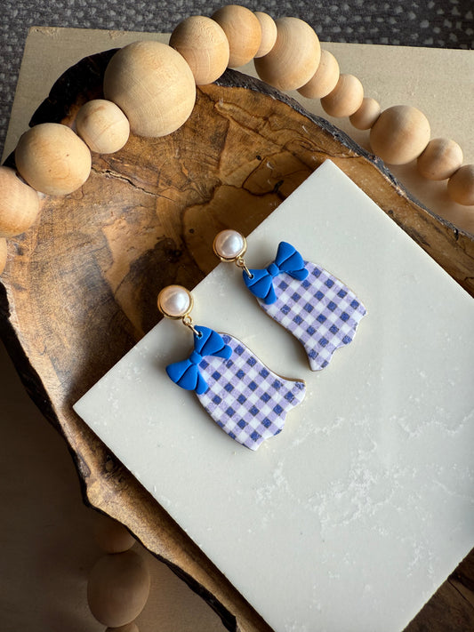 Blue Gingham Fall