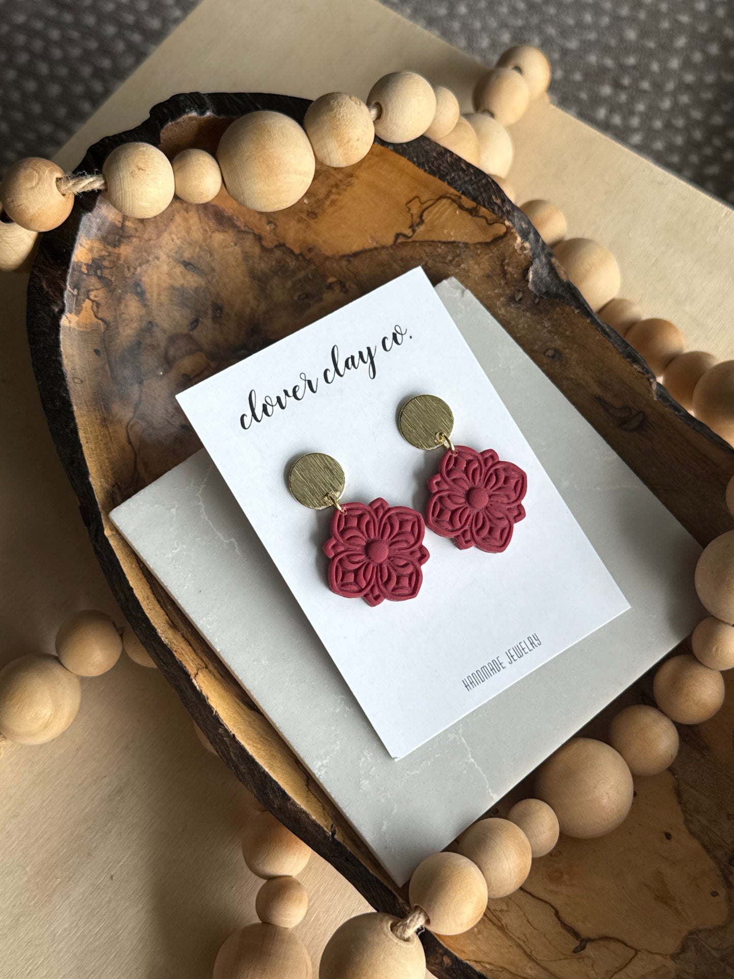 Chic Tile- maroon