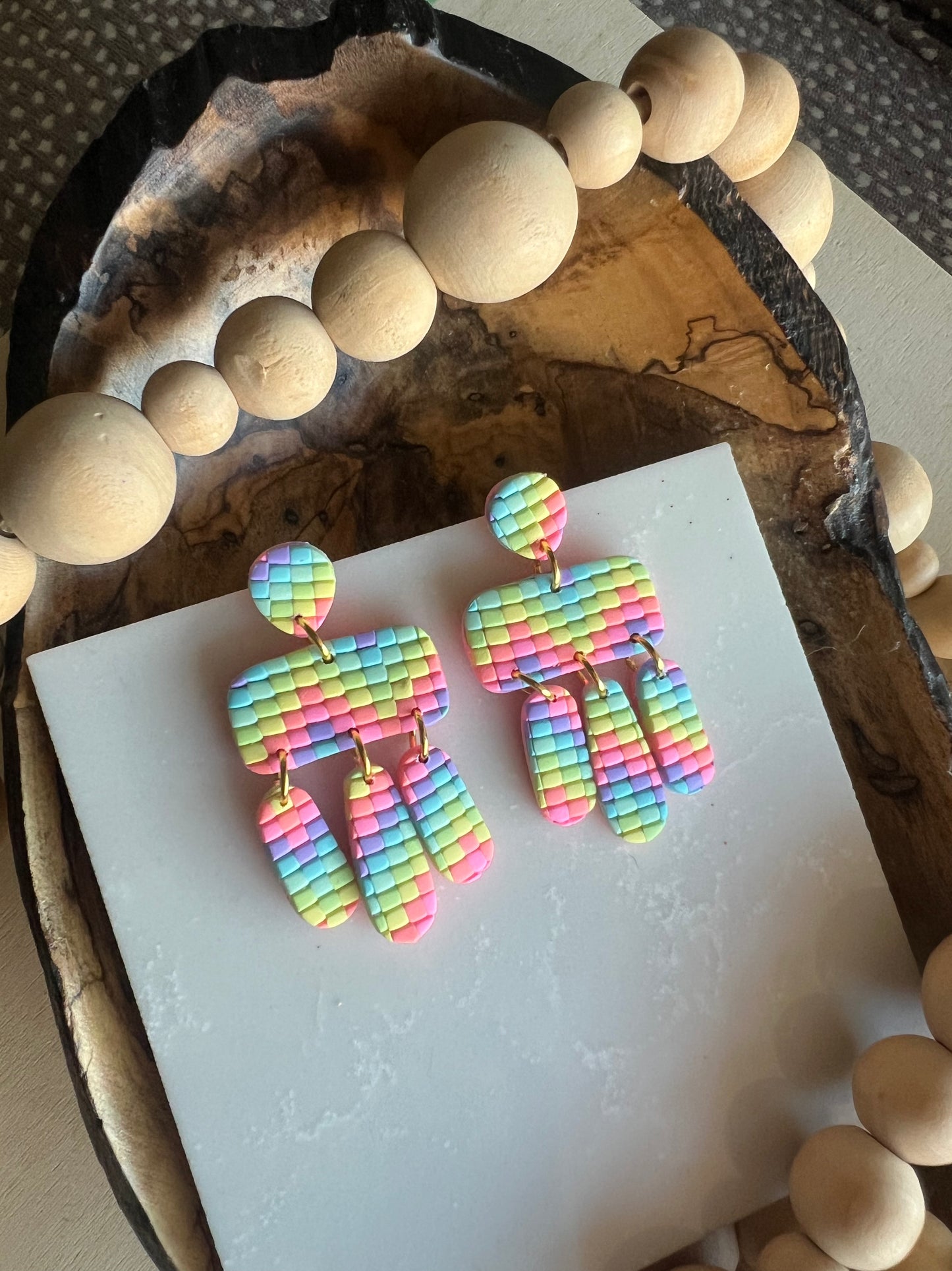Neon Rainbow Chandelier