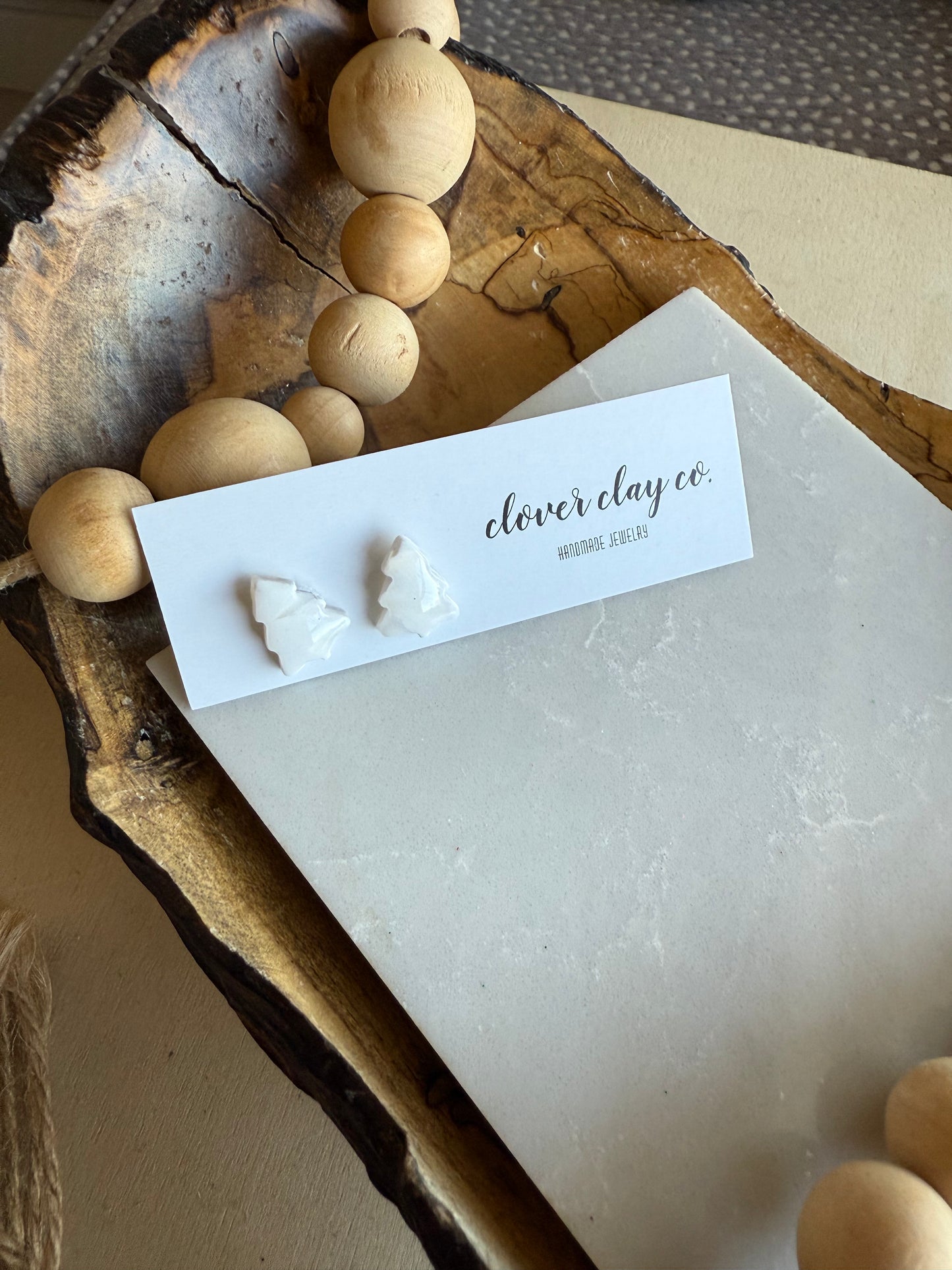 Mother of Pearl Tree Studs